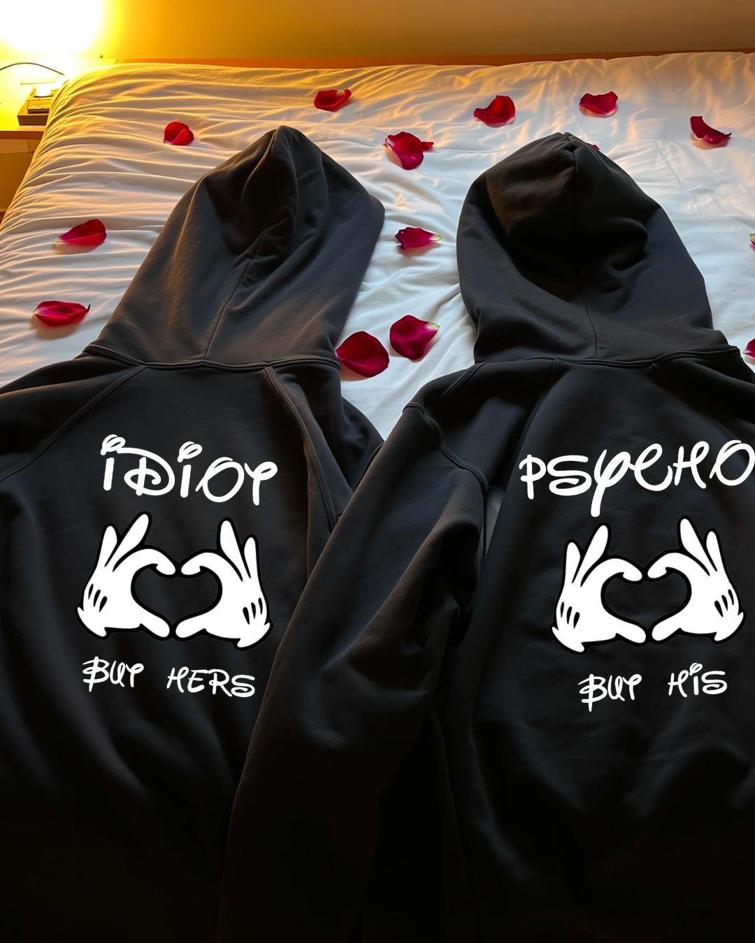 His Psycho & Her Idiot - Couple Hoodie Bundle