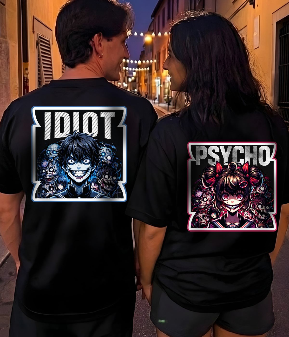 Idiot & Psycho - Couple Shirt Bundle