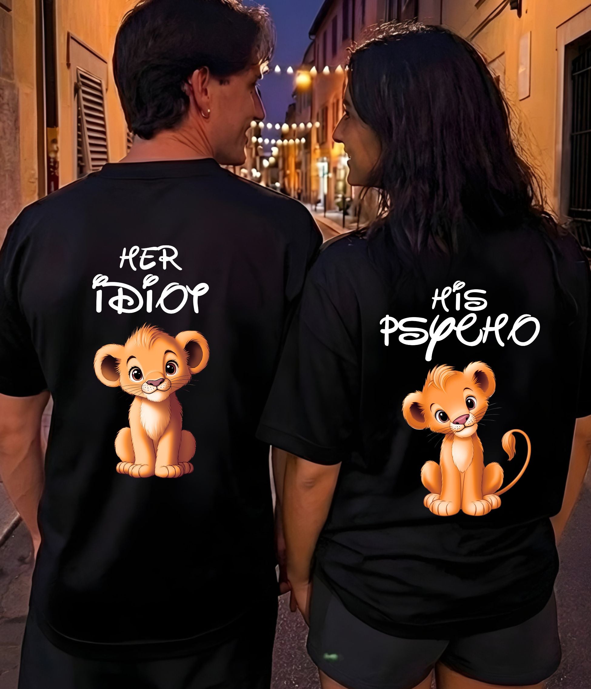 Idiot & Psycho Lions - Couple Shirt Bundle