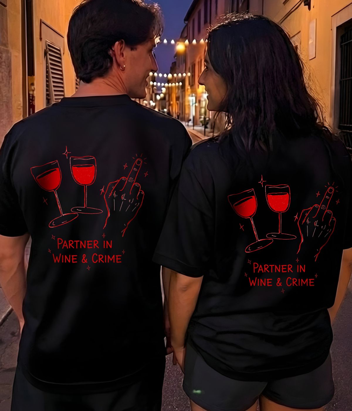 Partner in Wine & Crime - Couple Shirt Bundle