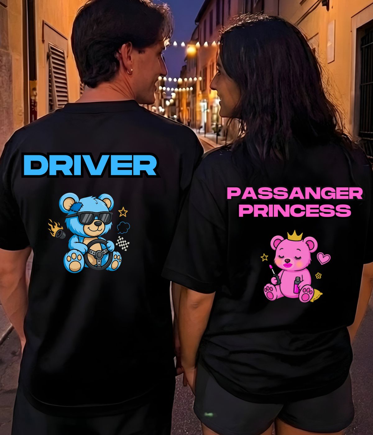 Driver/Passenger Princess - Couple Shirt Bundle