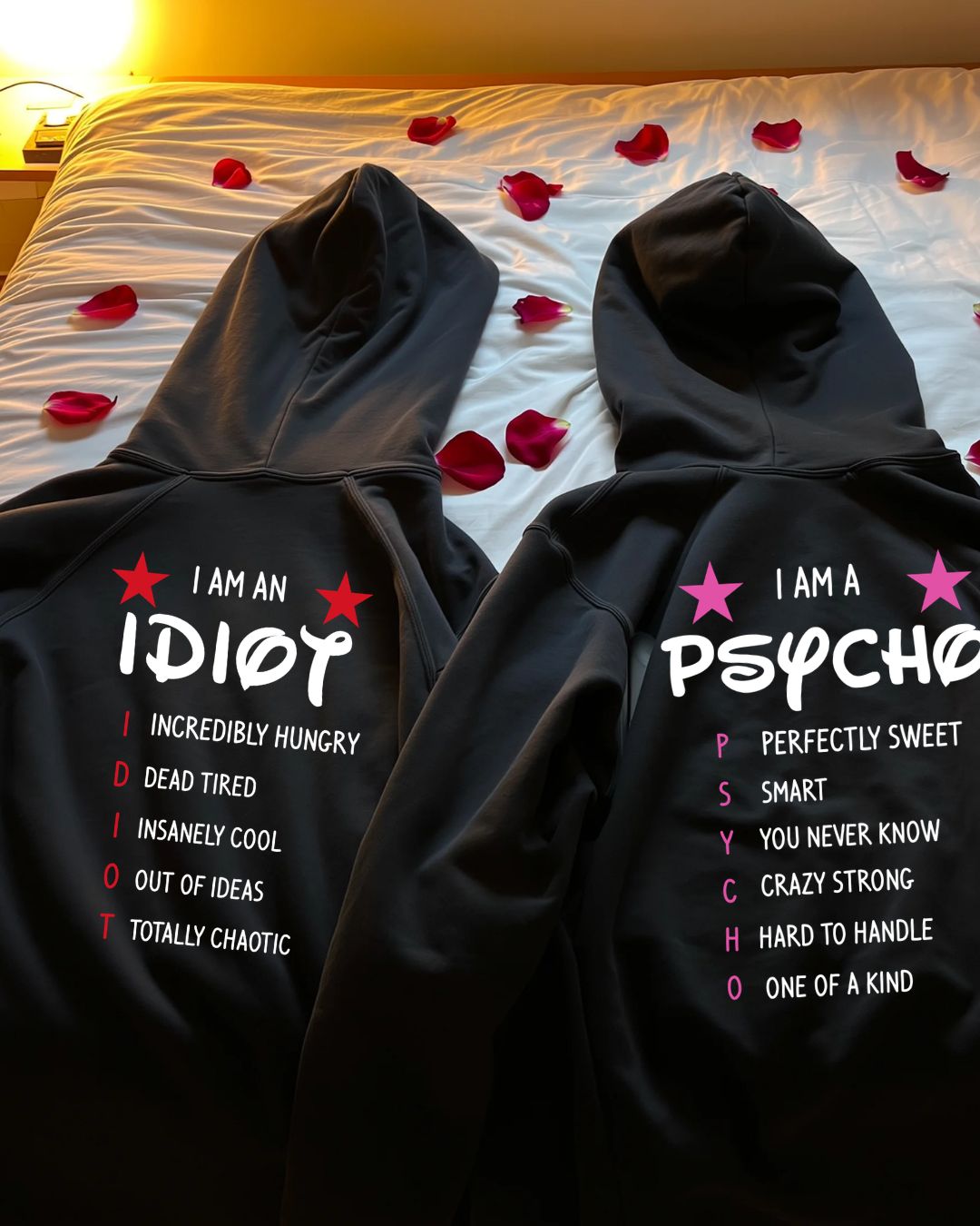 Psycho & Idiot - Couple Hoodie Bundle
