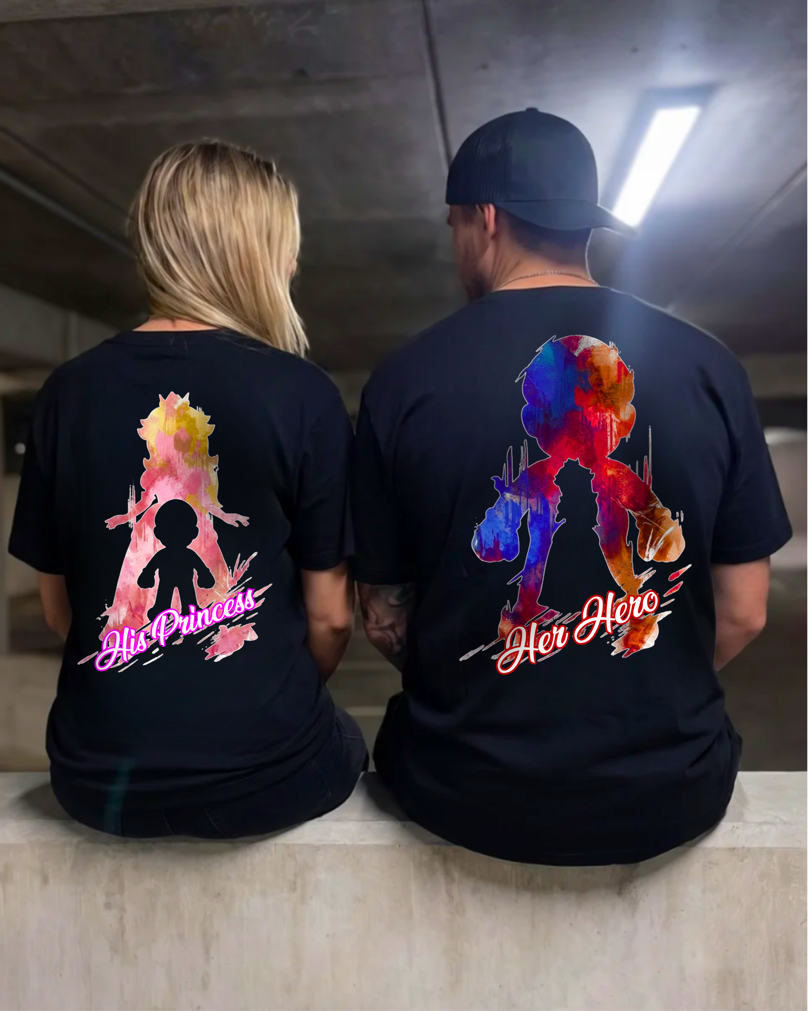 Hero / Princess Silhouette - Couple Shirt Bundle