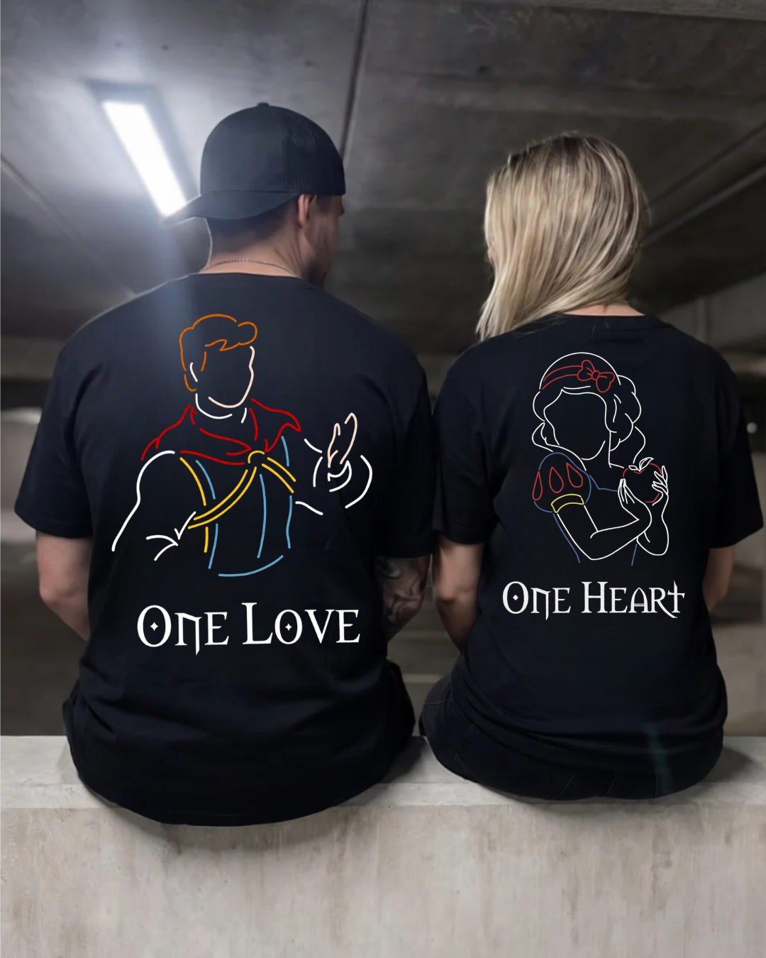 One Love / One Heart - Couple Shirt Bundle