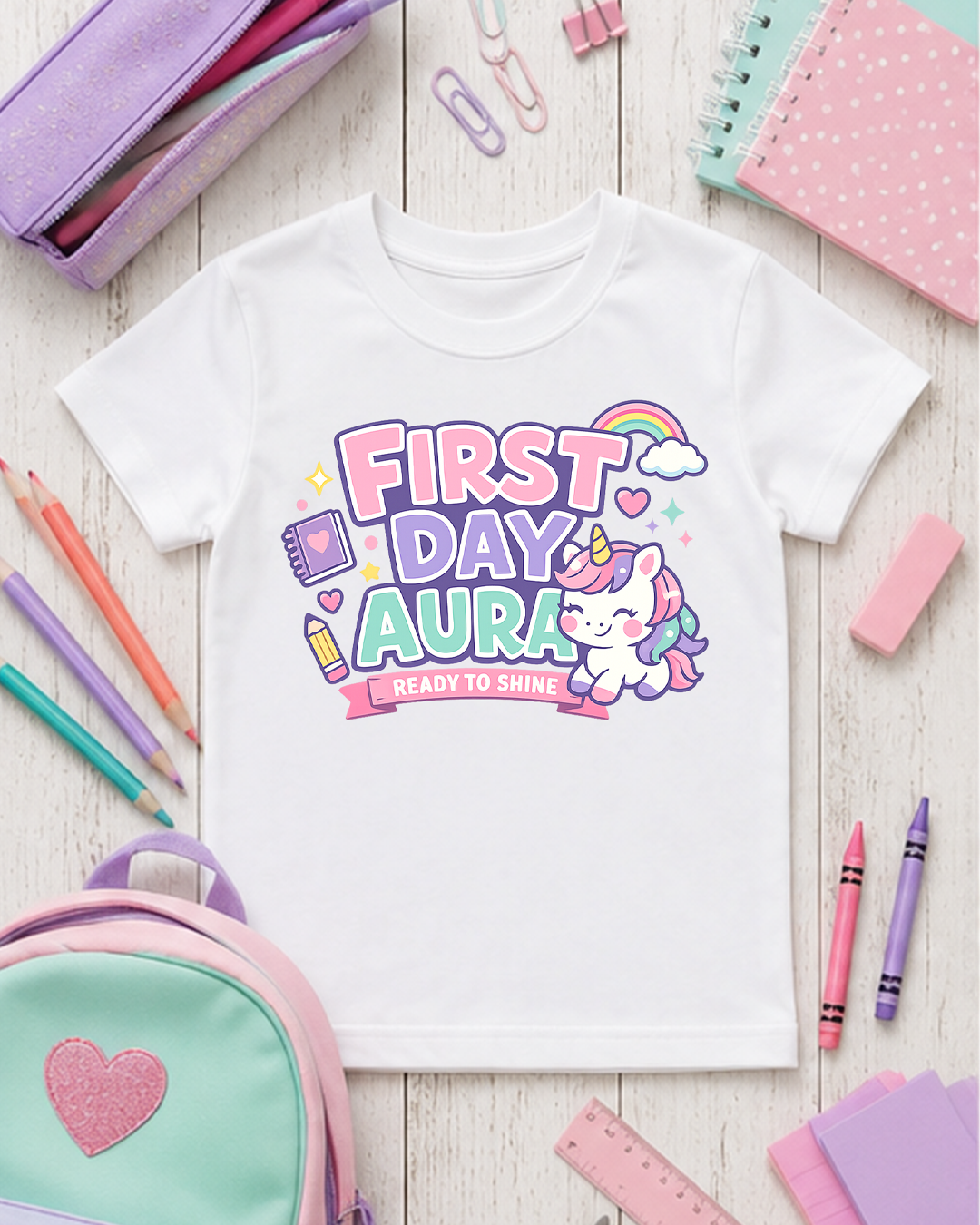 First Day Aura - Perfect Shirt for Back to School - Unisex