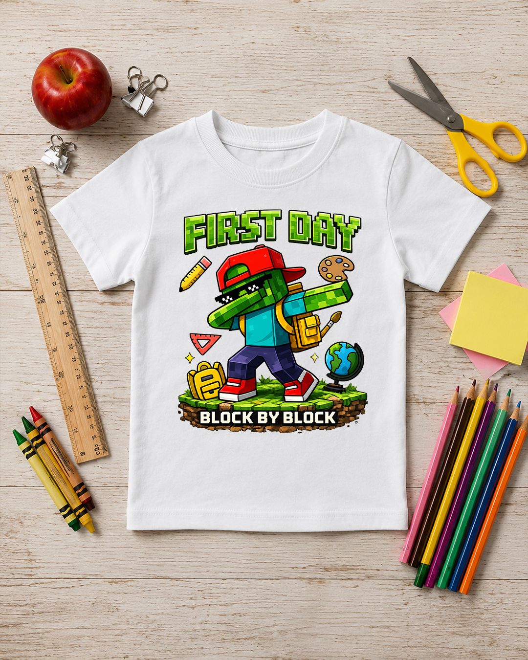 First Day Block by Block - Perfect Back to School Shirt Kids - Unisex