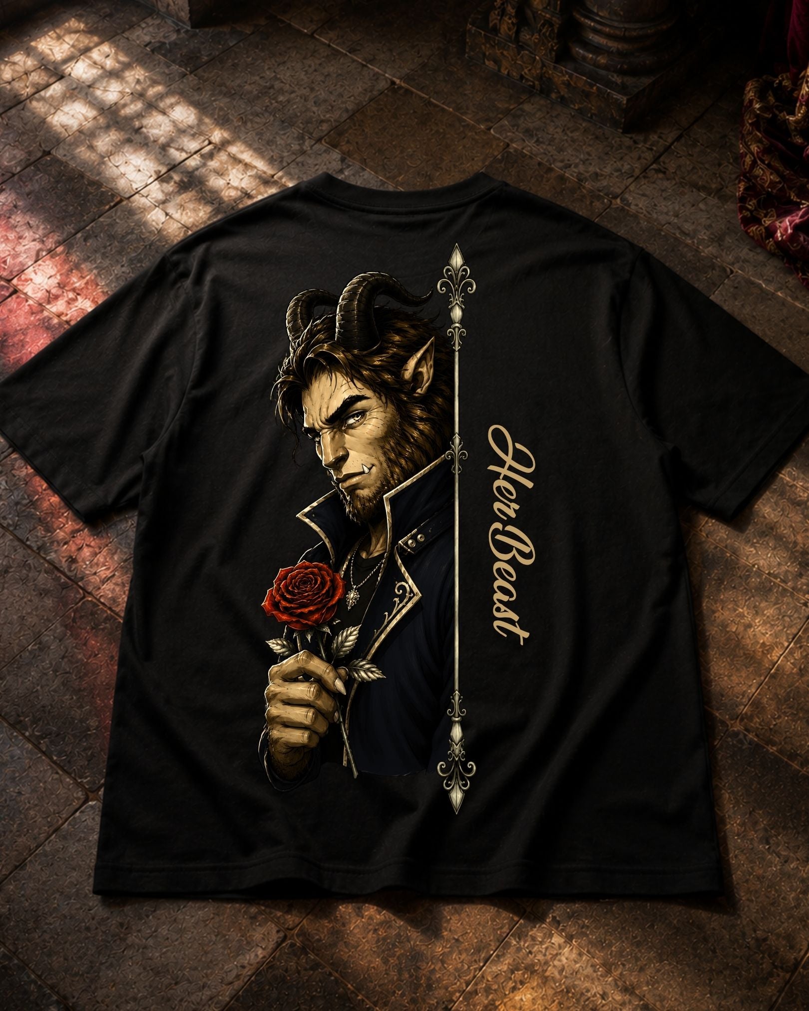 Her Beast Real - Premium Shirt Unisex Backprint ***