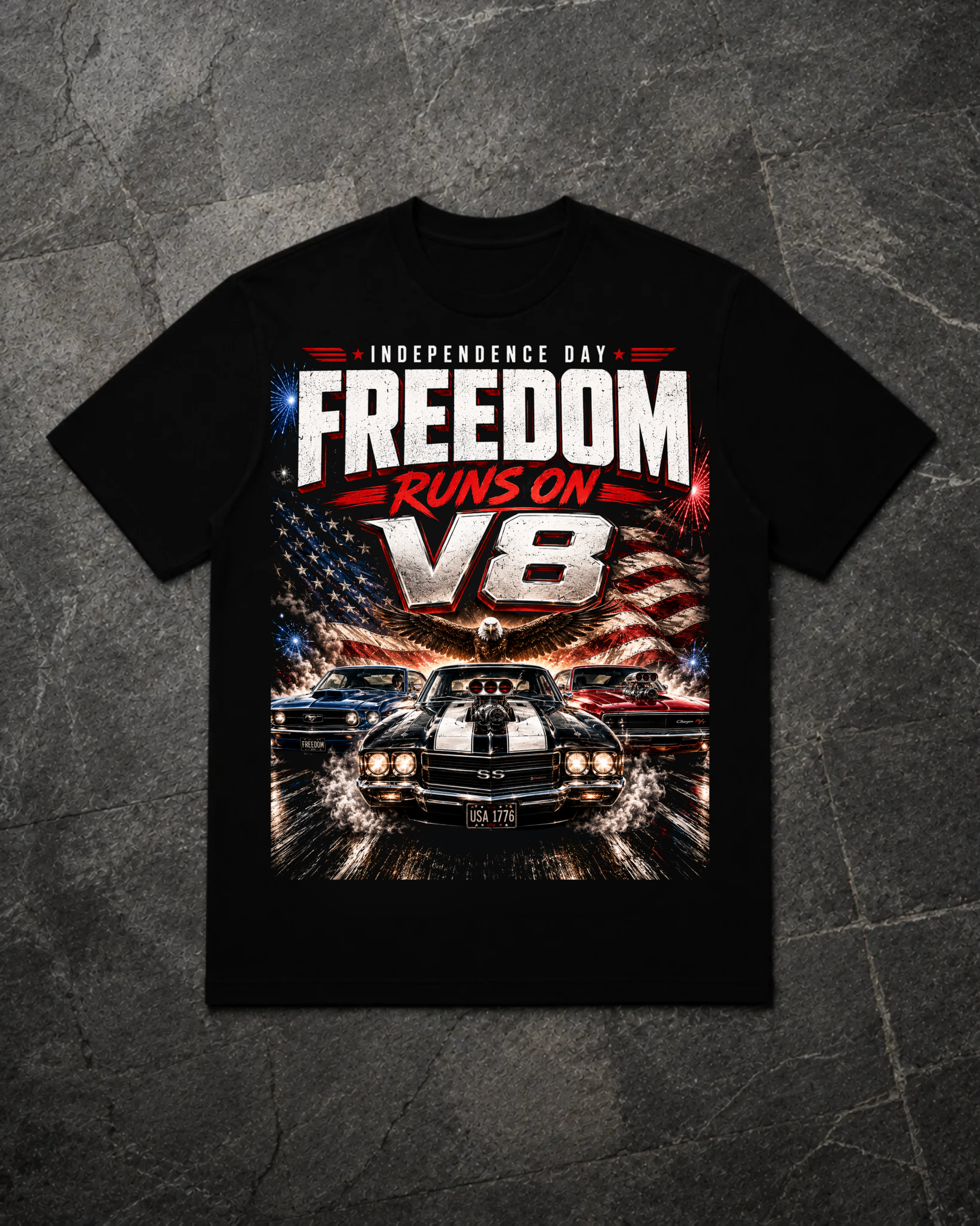 Freedom runs on V8 - Shirt Unisex