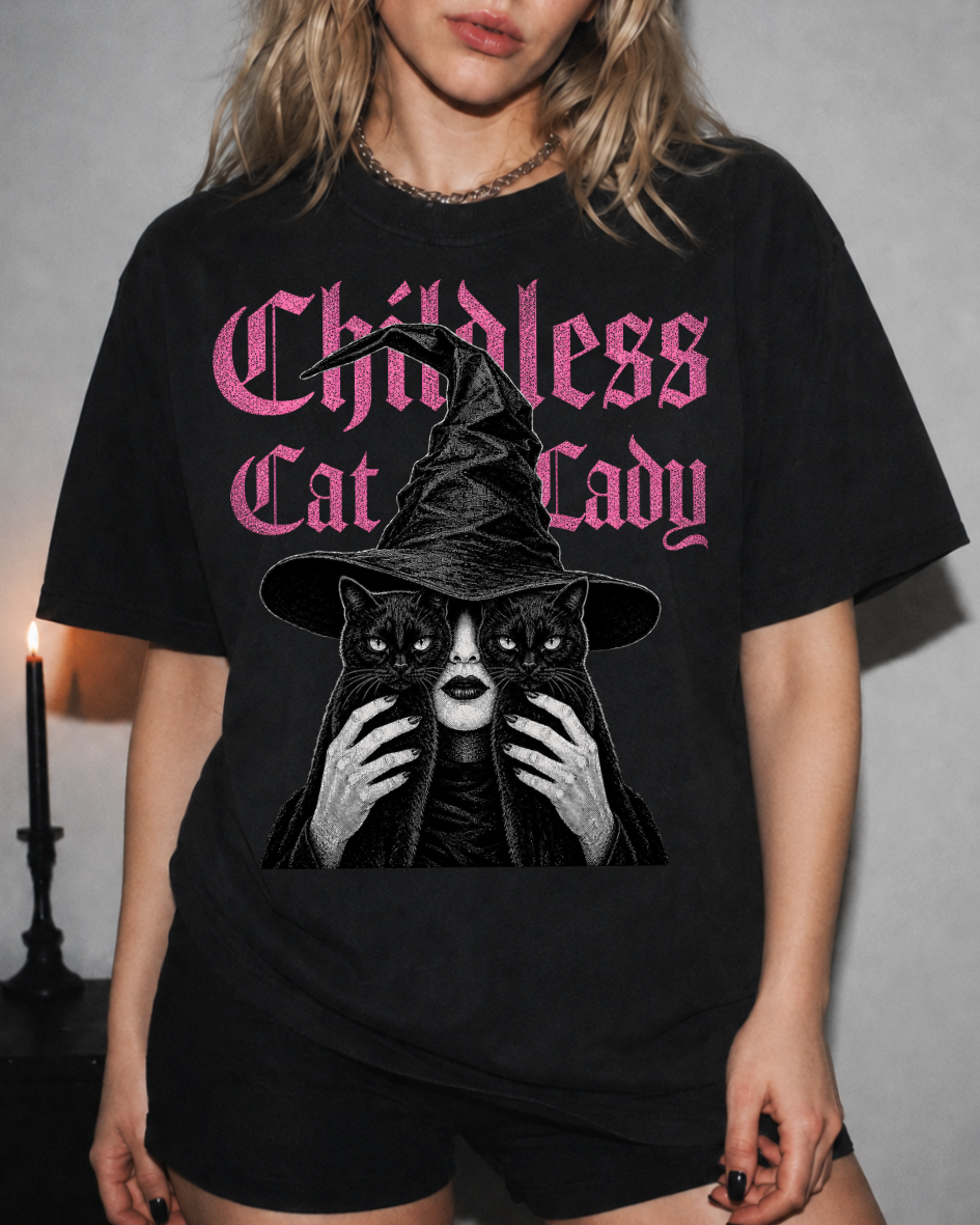 Childless Cat Lady - Witch Halloween Shirt for Women