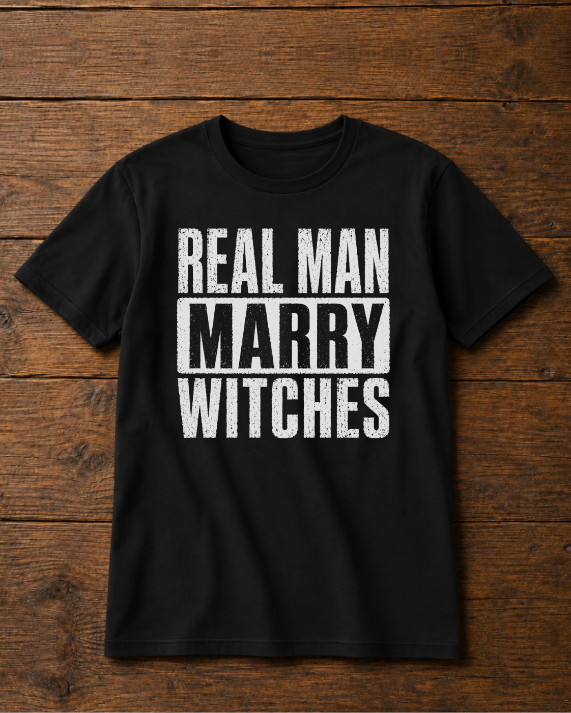 Real Man Marry Witches - Halloween Shirt for Men