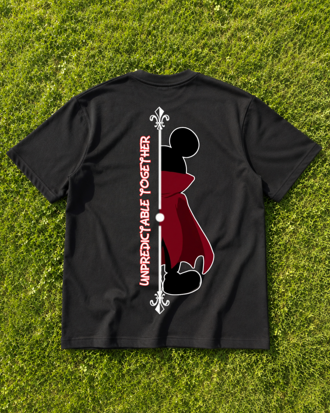 unpredictable together man - Shirt Unisex Backprint