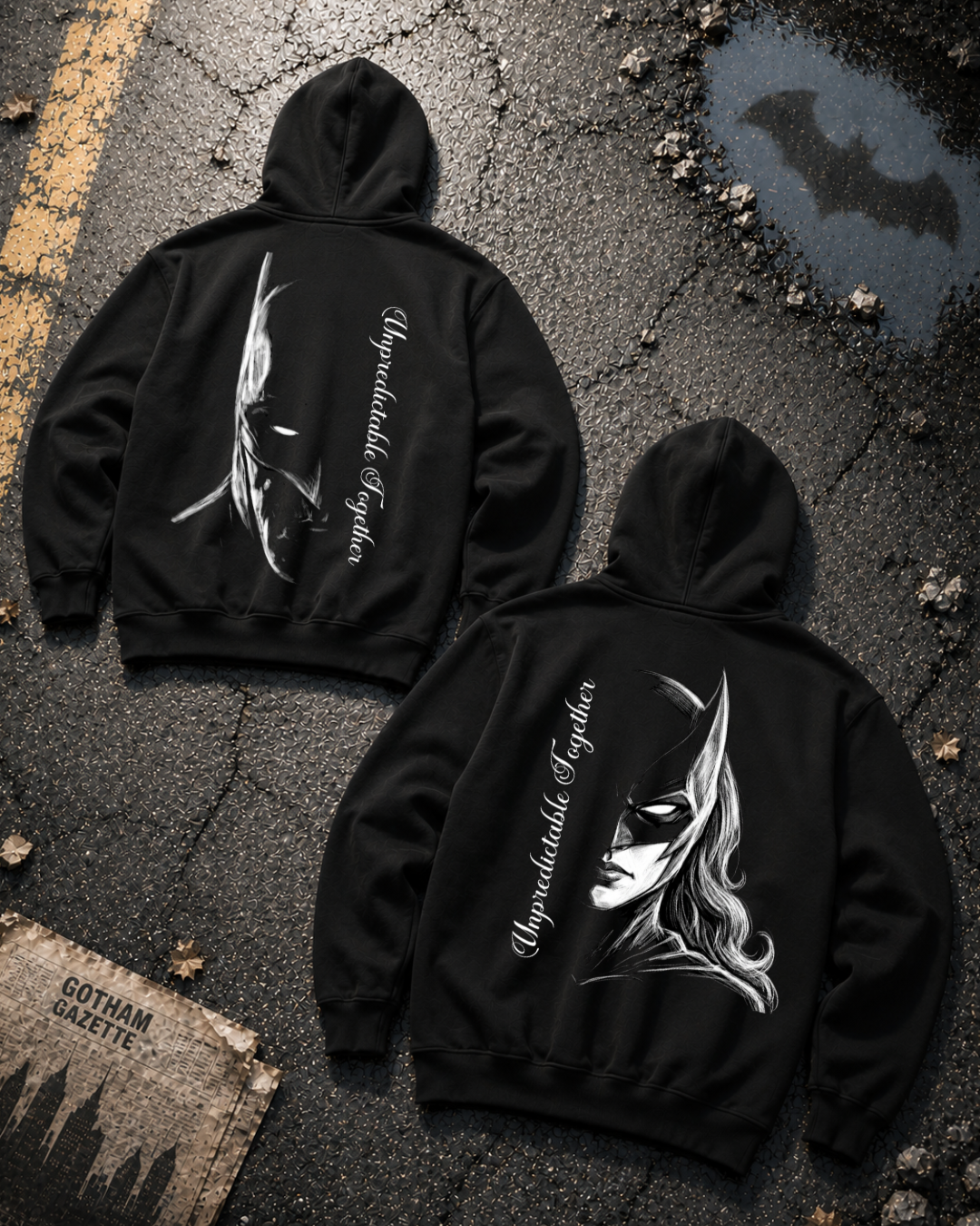 unpredictable together - Couple Hoodie Bundle