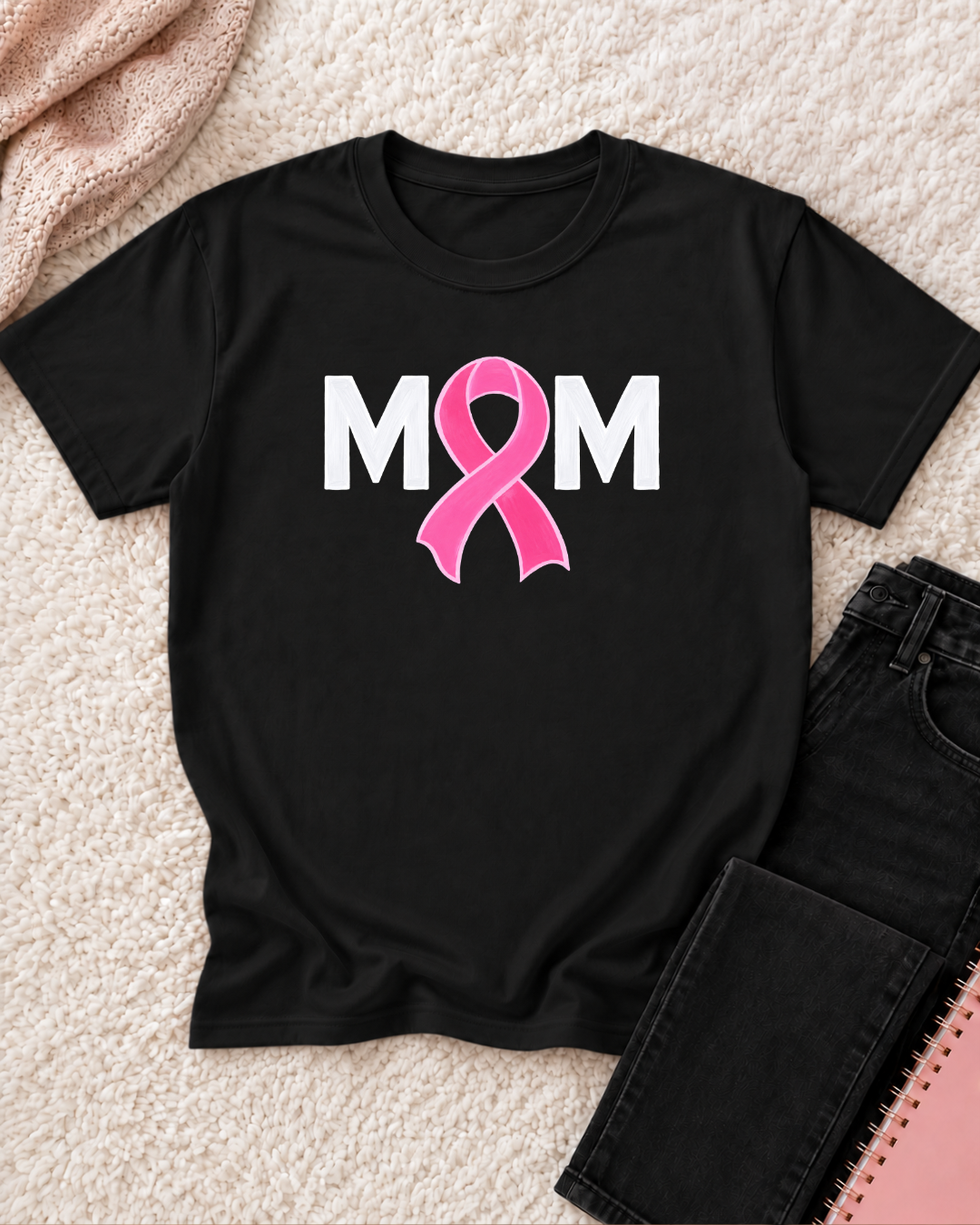 I Wear Pink for my Mom - Breast Cancer Awareness Shirt