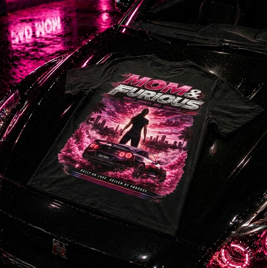 Mom & Furious - Shirt Unisex Backprint