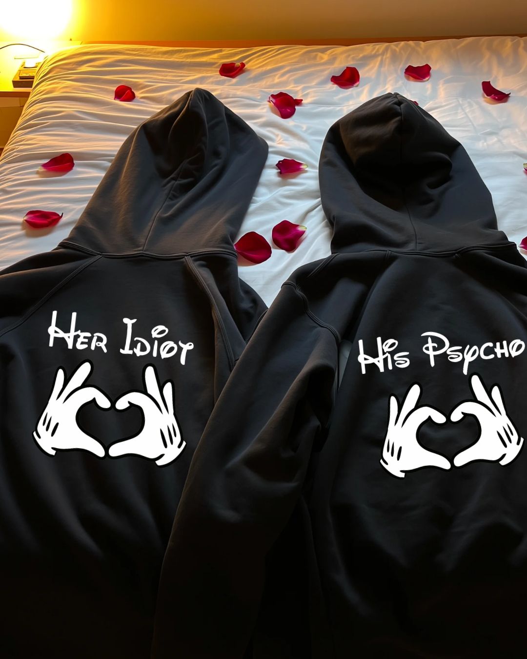 His Psycho & Her Idiot - Couple Hoodie Bundle