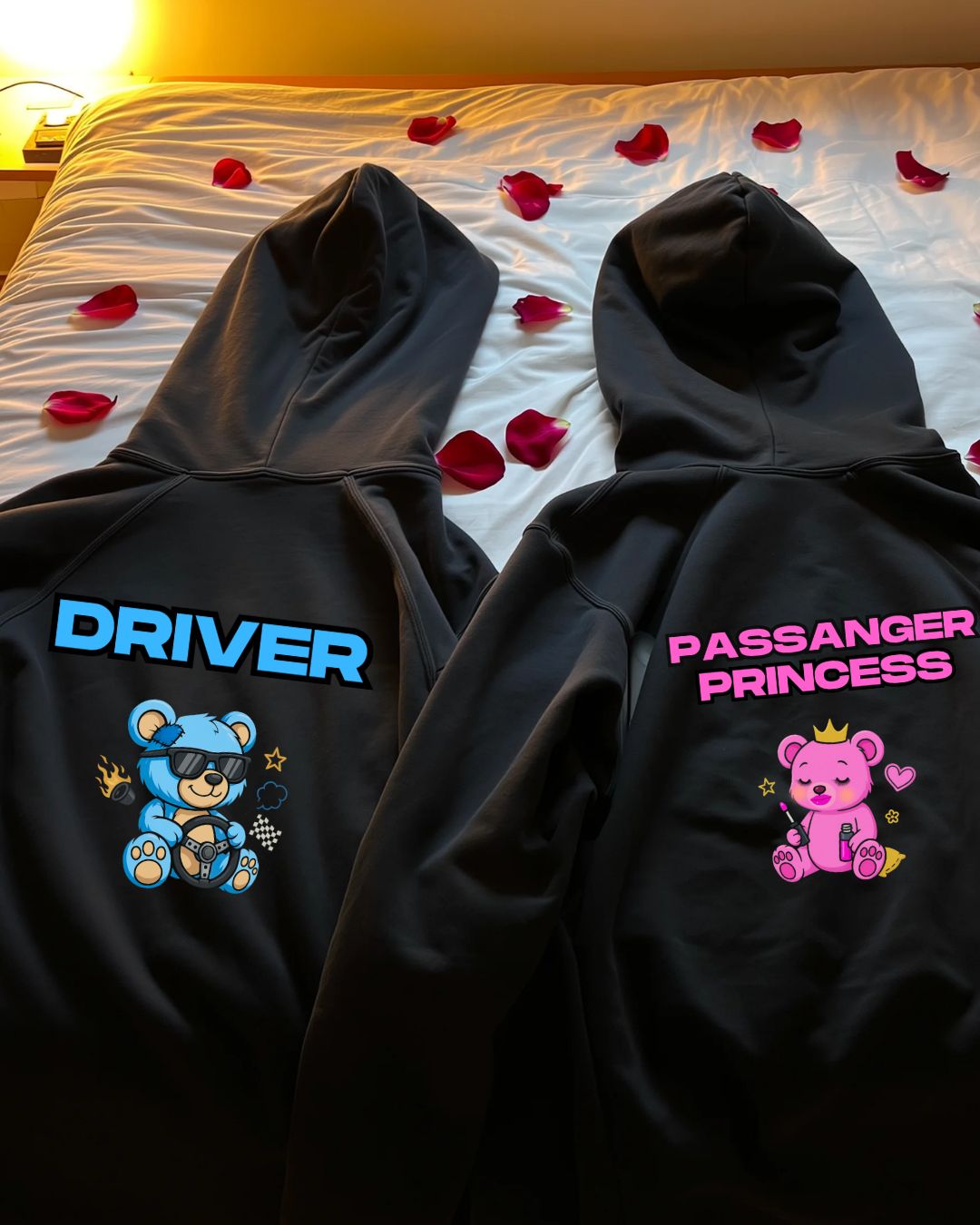 Driver & Passenger Princess - Couple Hoodie Bundle