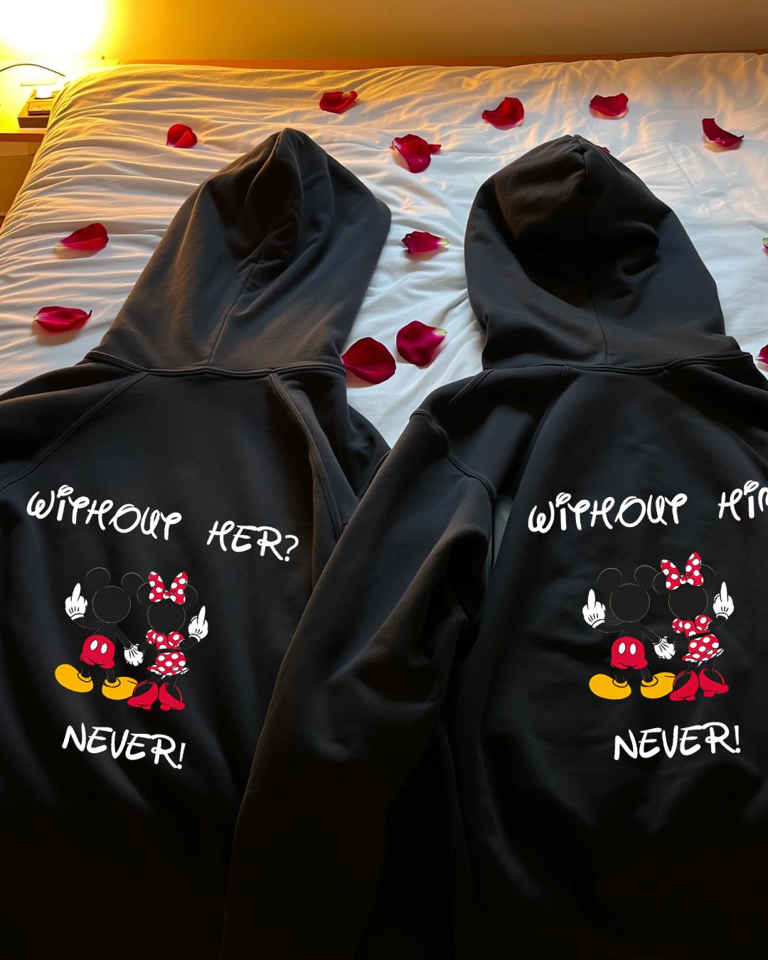 Never Without Her/Him - Couple Hoodie Bundle