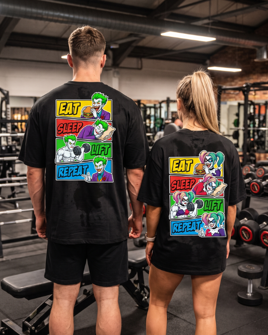 Eat Sleep Lift Repeat Clowns - Shirt Couple Bündel