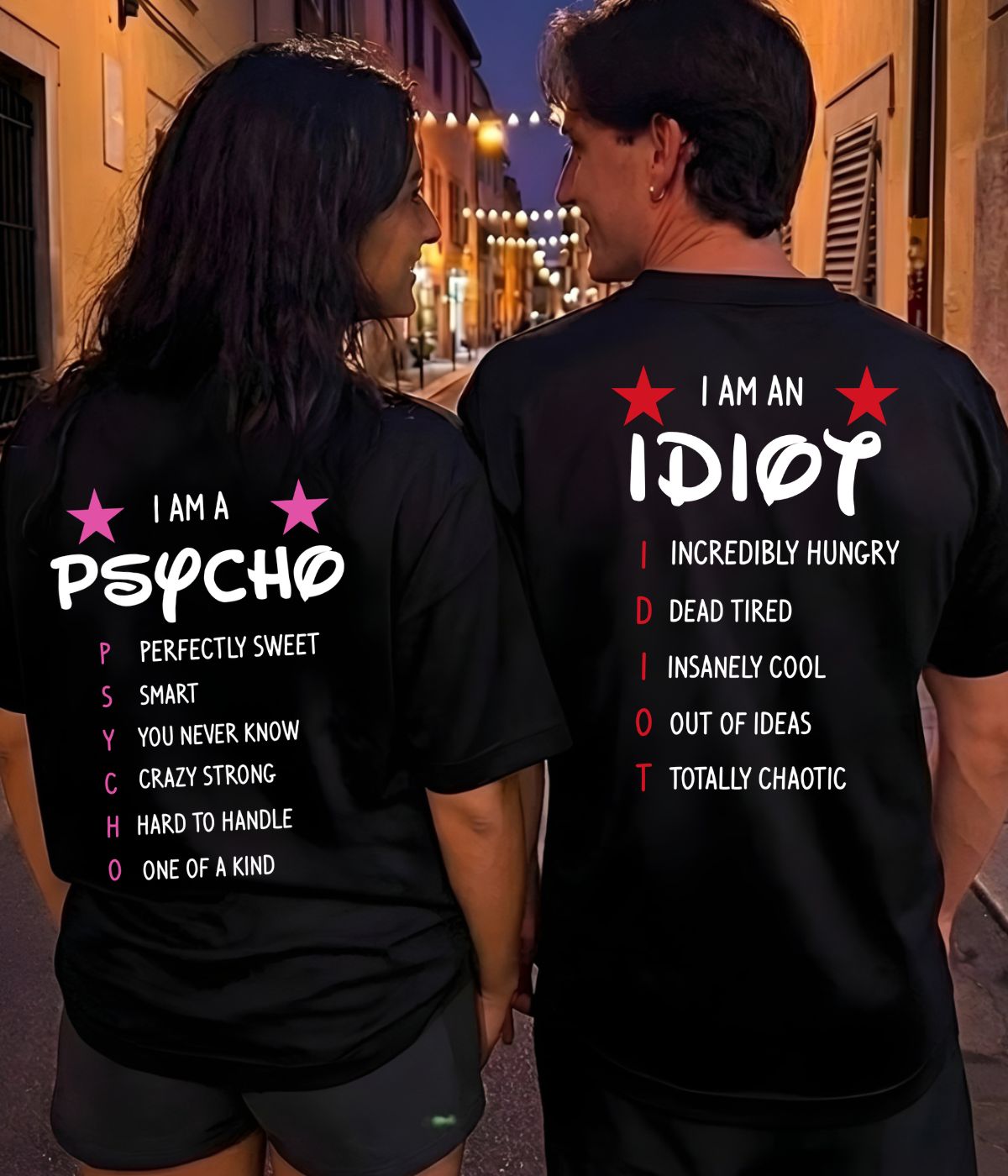 Psycho/Idiot - Couple Shirt Bundle