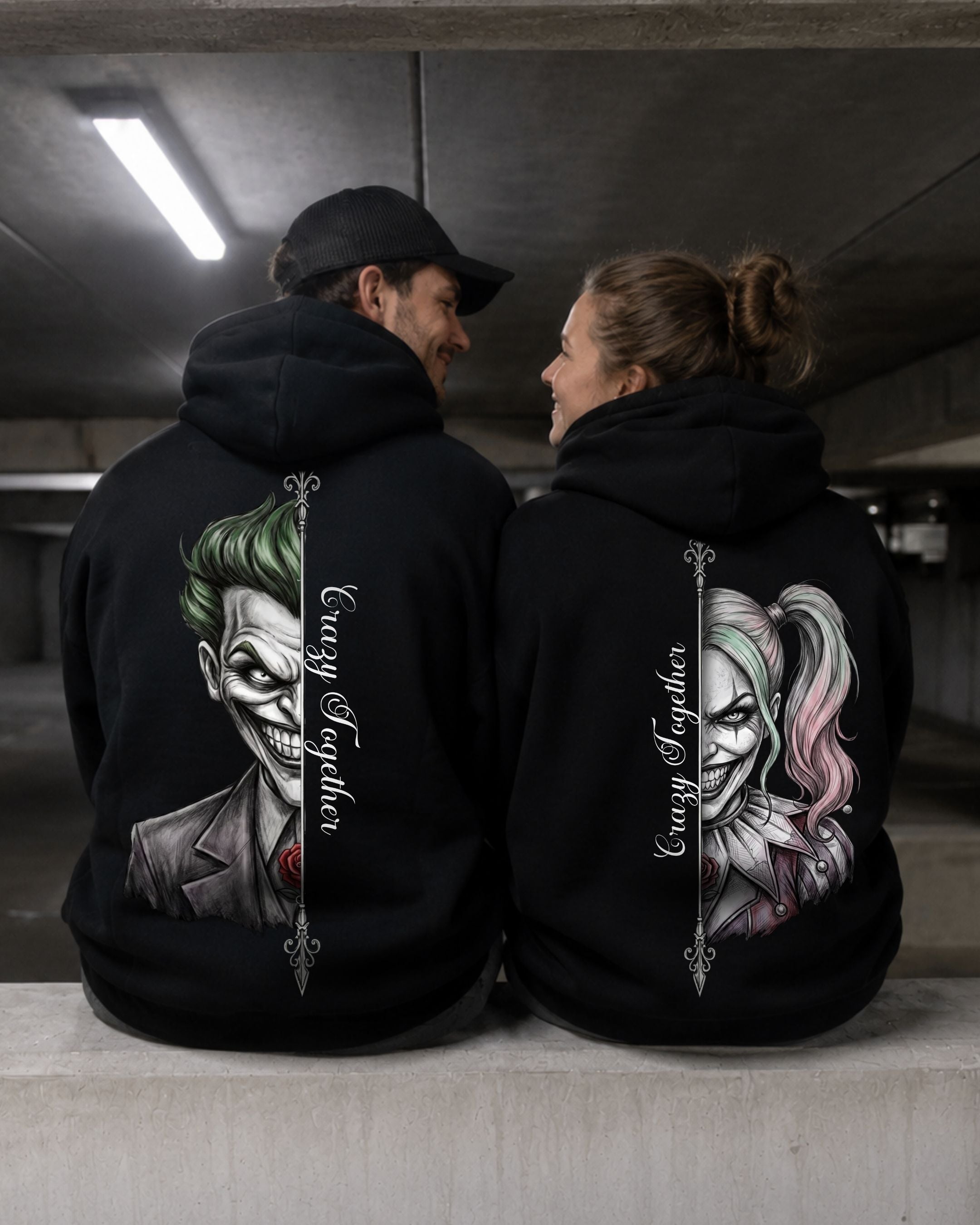 Crazy Together Real - Couple Hoodie Bundle