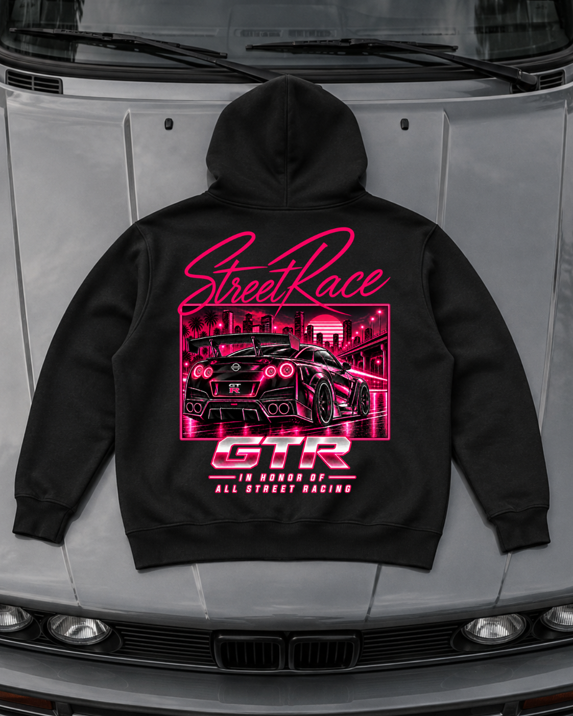 Street Race - Hoodie Unisex Backprint