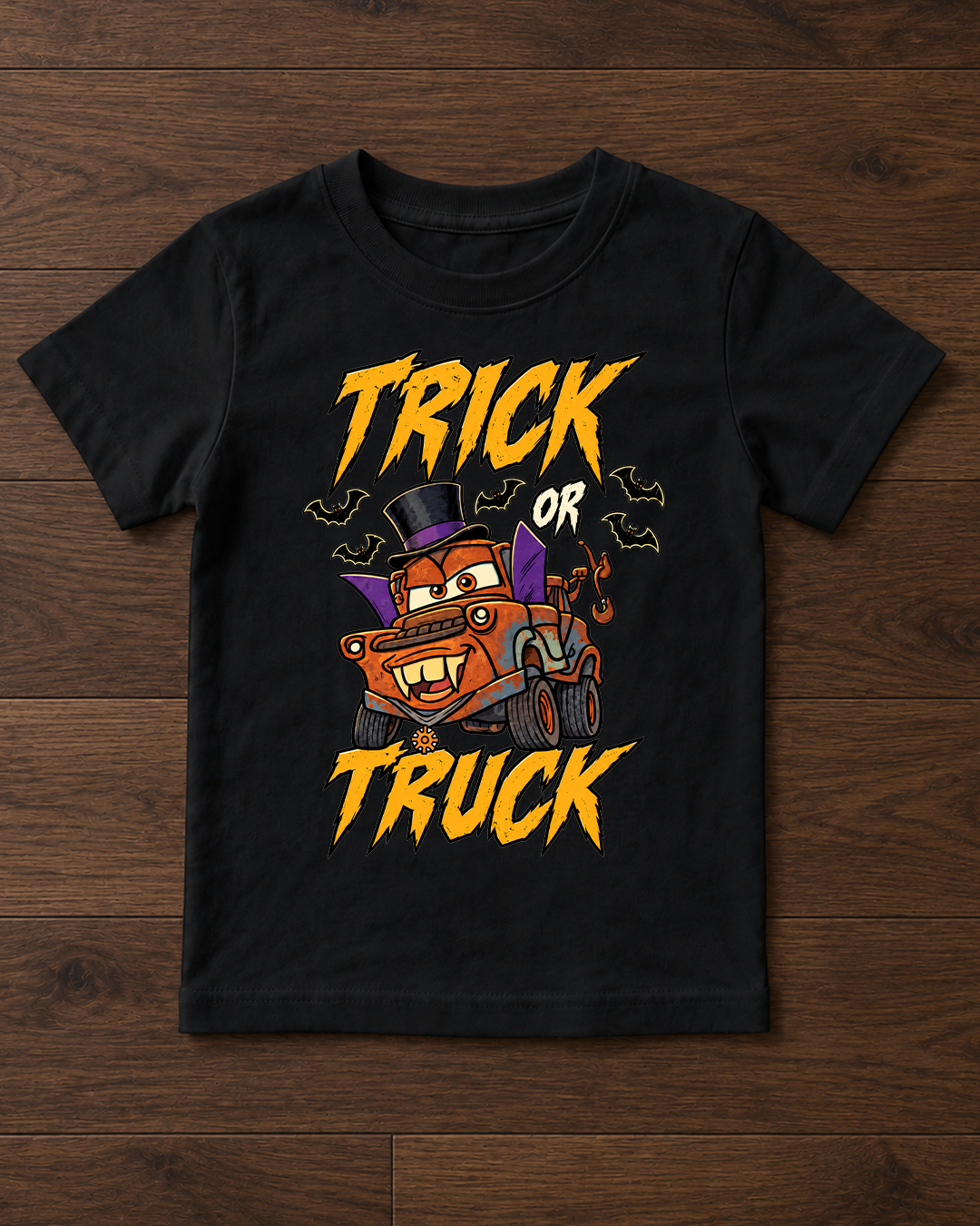 Trick or Truck - Funny Halloween Shirt for Boys