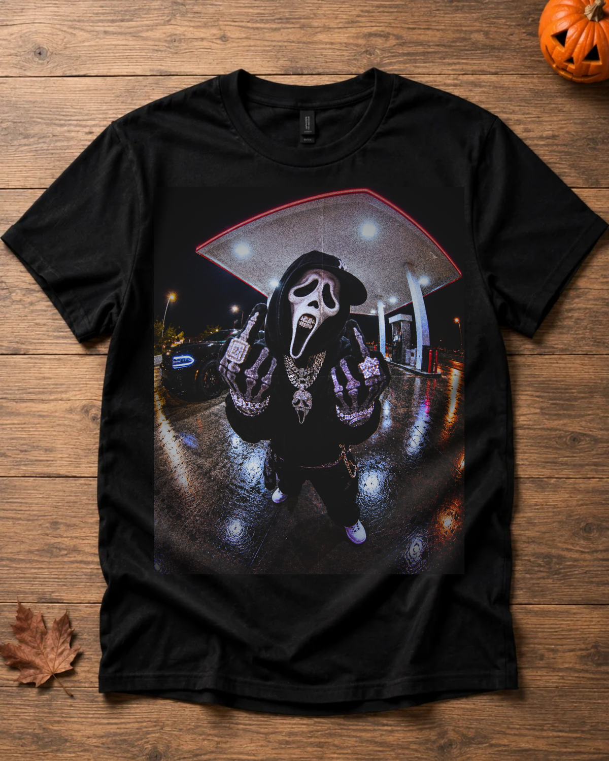 Ghostface Gas Station - Halloween Shirt Unisex