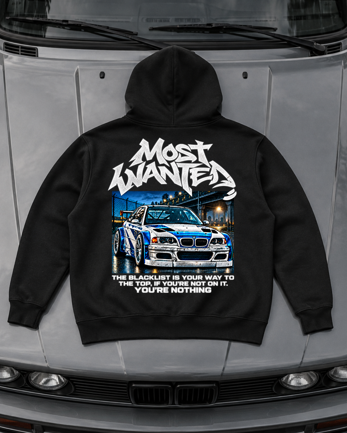 Most Wanted - Hoodie Unisex Backprint