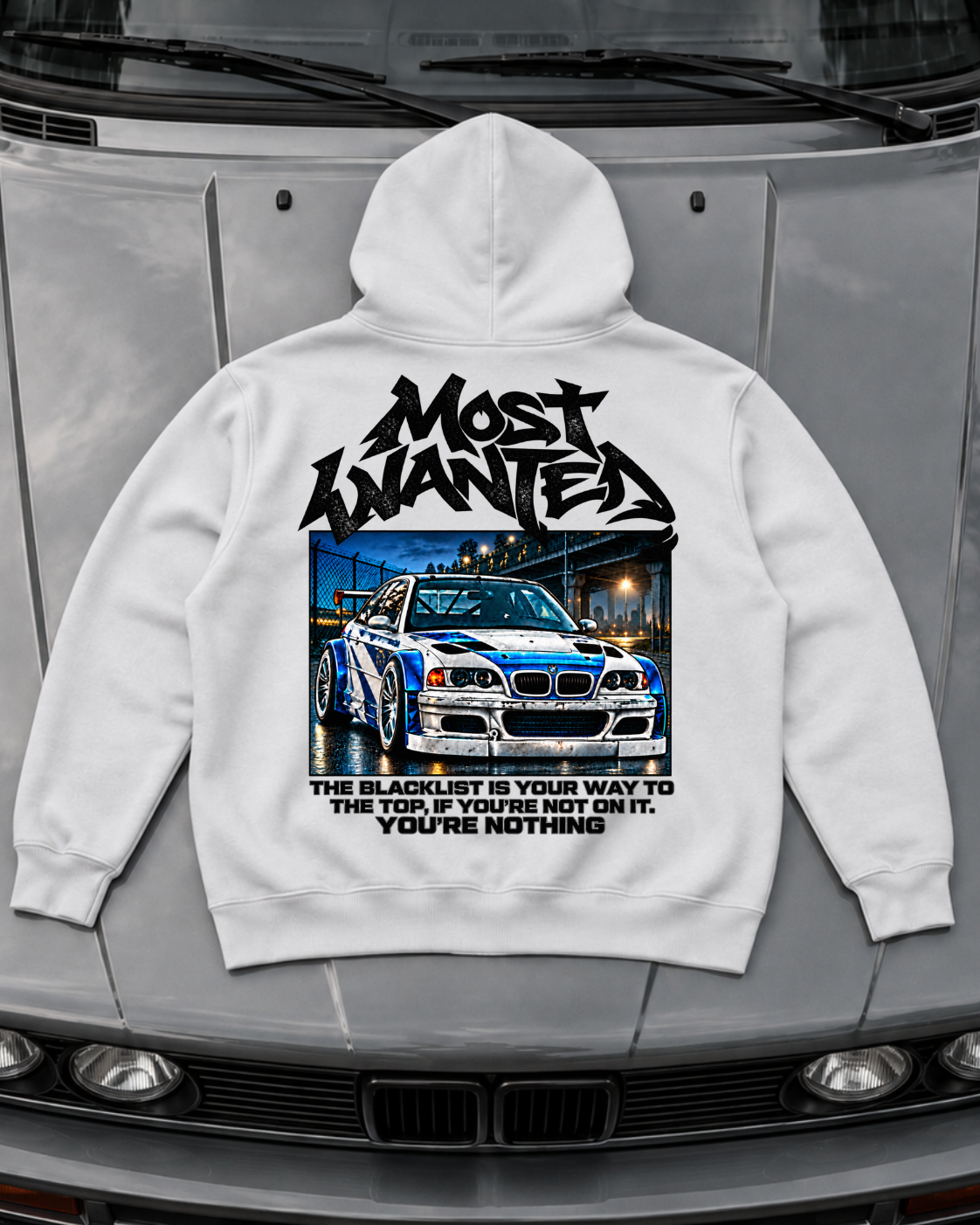 Most Wanted - Hoodie Unisex Backprint