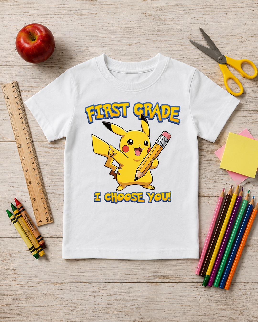 First Grade I Choose You - Perfect First Day Of School Shirt - Unisex
