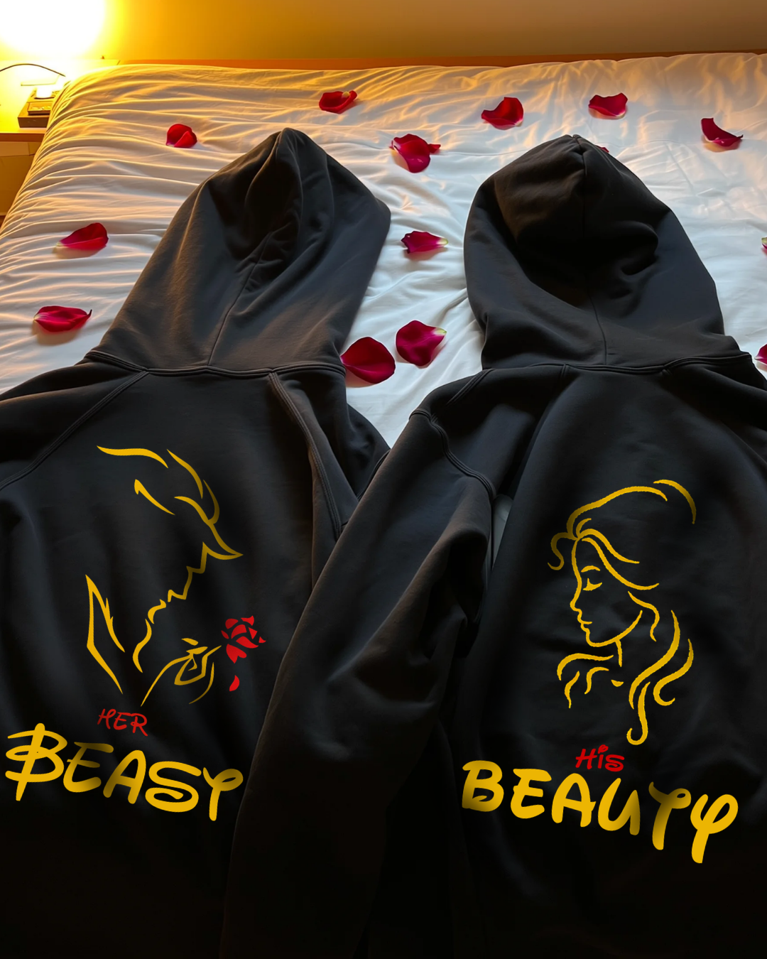 Her Beast I His Beauty - Couple Hoodie Bundle