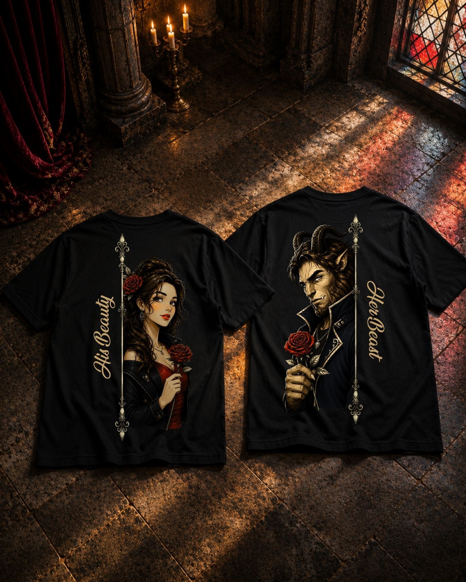 Beauty and Beast - Couple Shirt Bundle