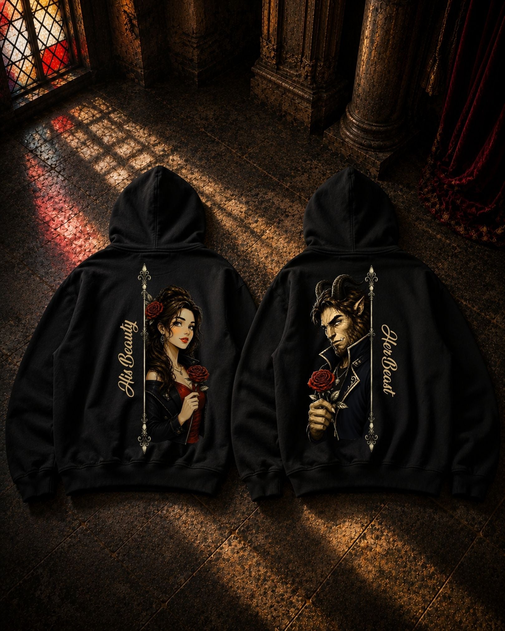 Beauty and Beast - Couple Hoodie Bundle