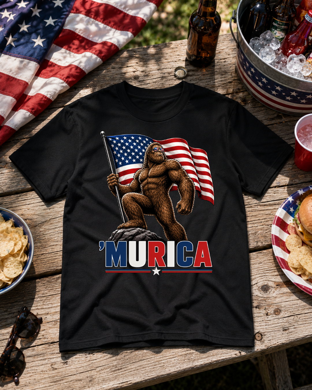 Big Foot 'Murica - Shirt Unisex