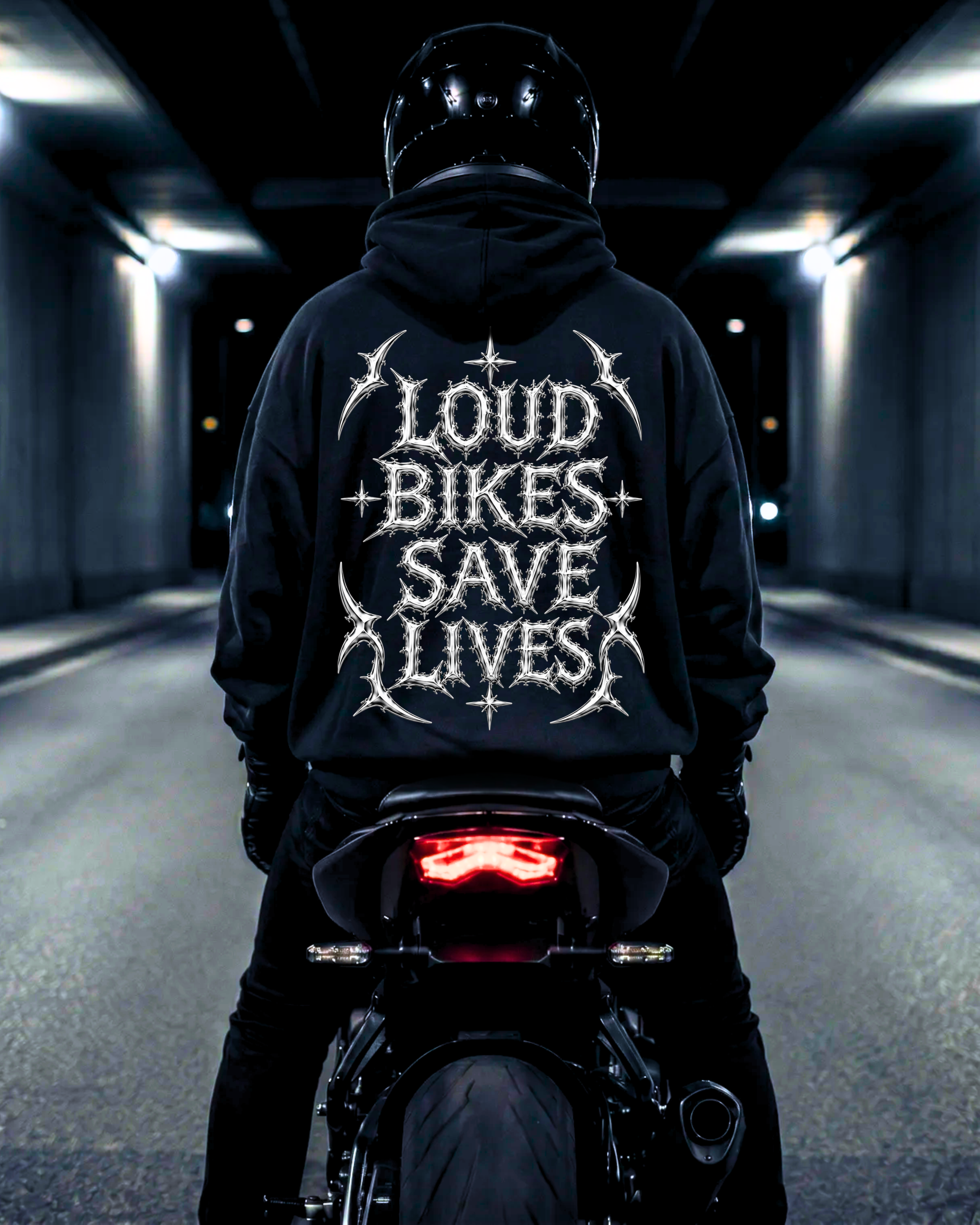 Loud Bikes Save Lives - Premium Hoodie Unisex