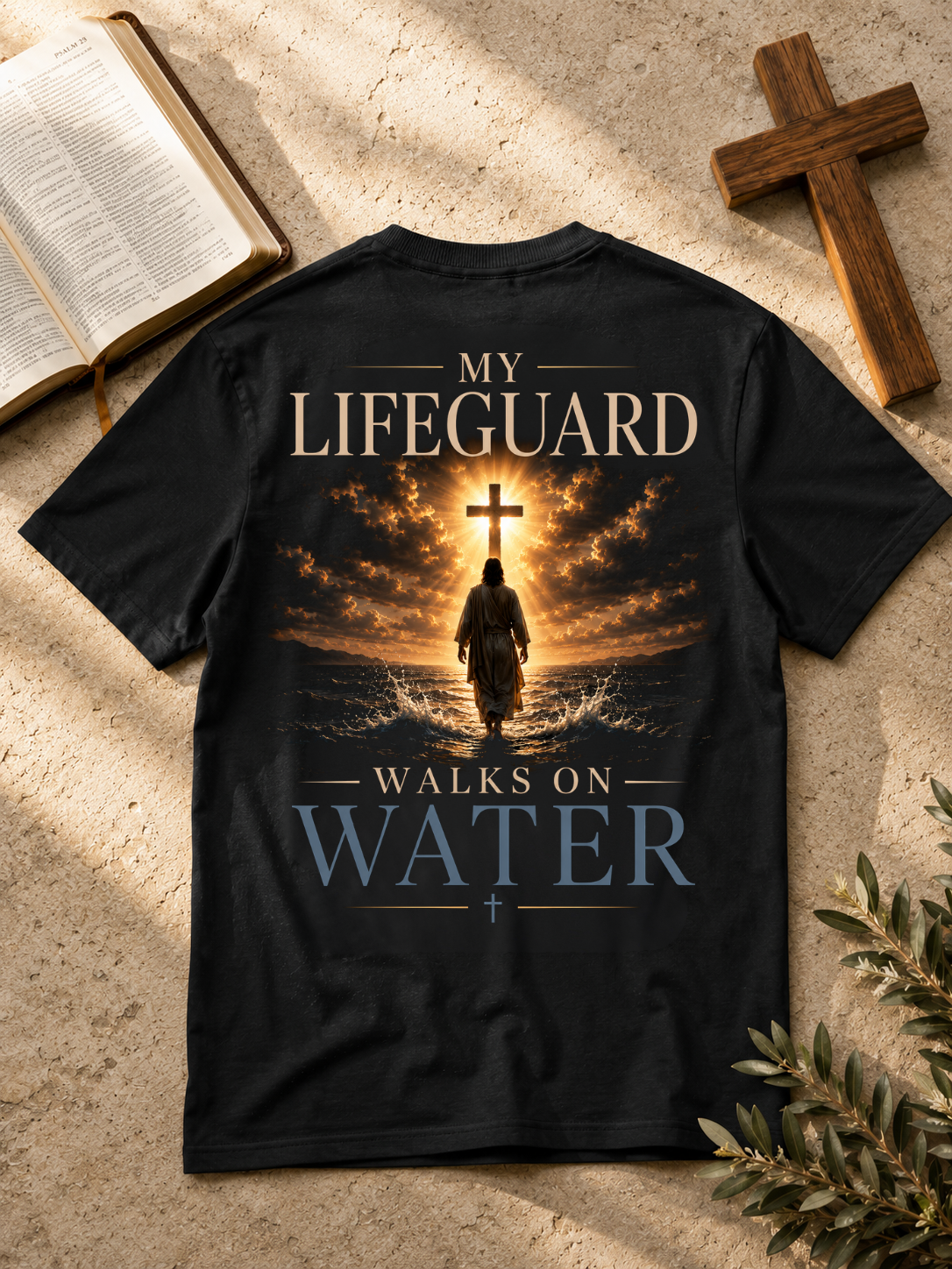 lifeguard on water - Shirt Unisex Backprint