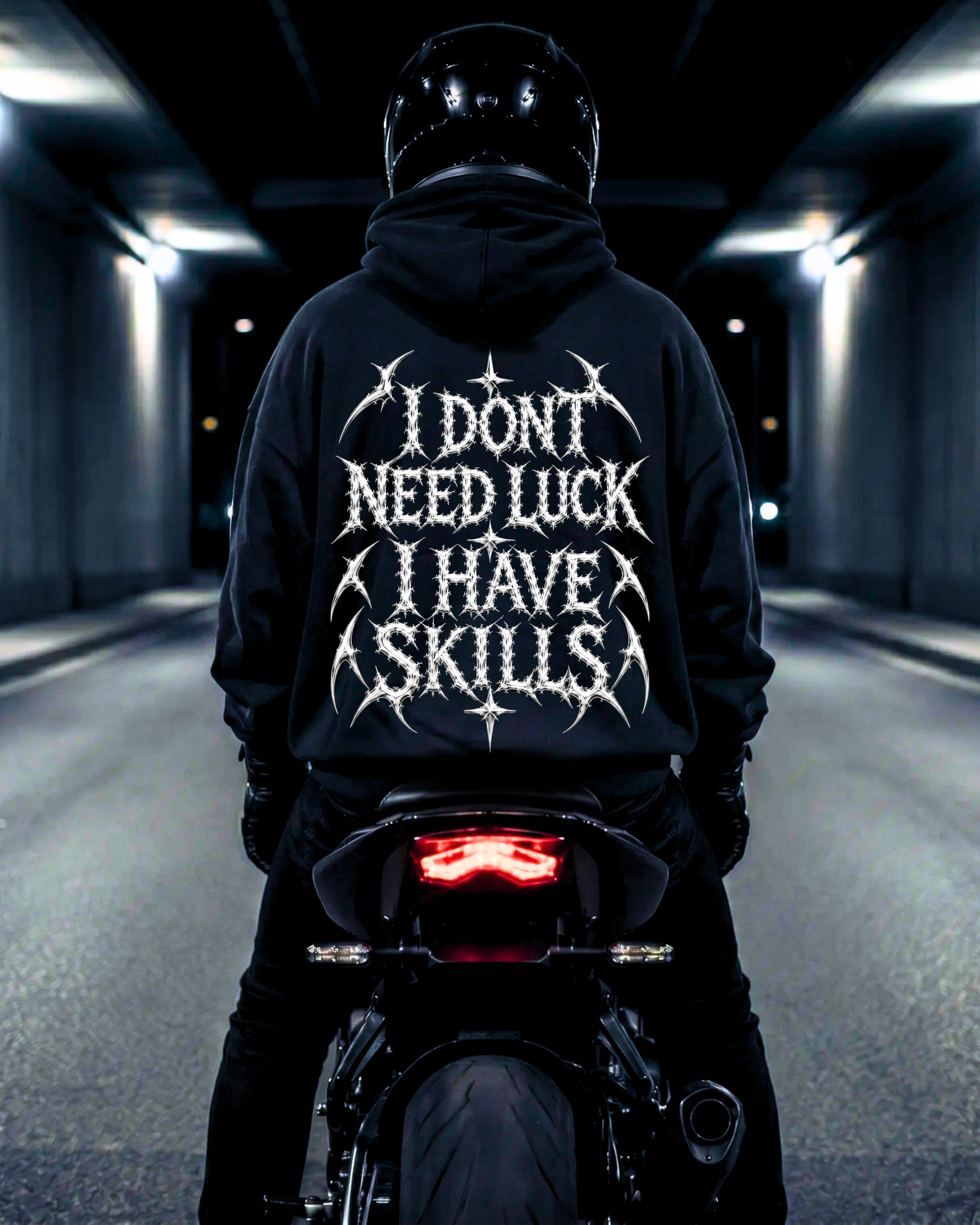 No Luck Just Skills - Premium Hoodie Unisex