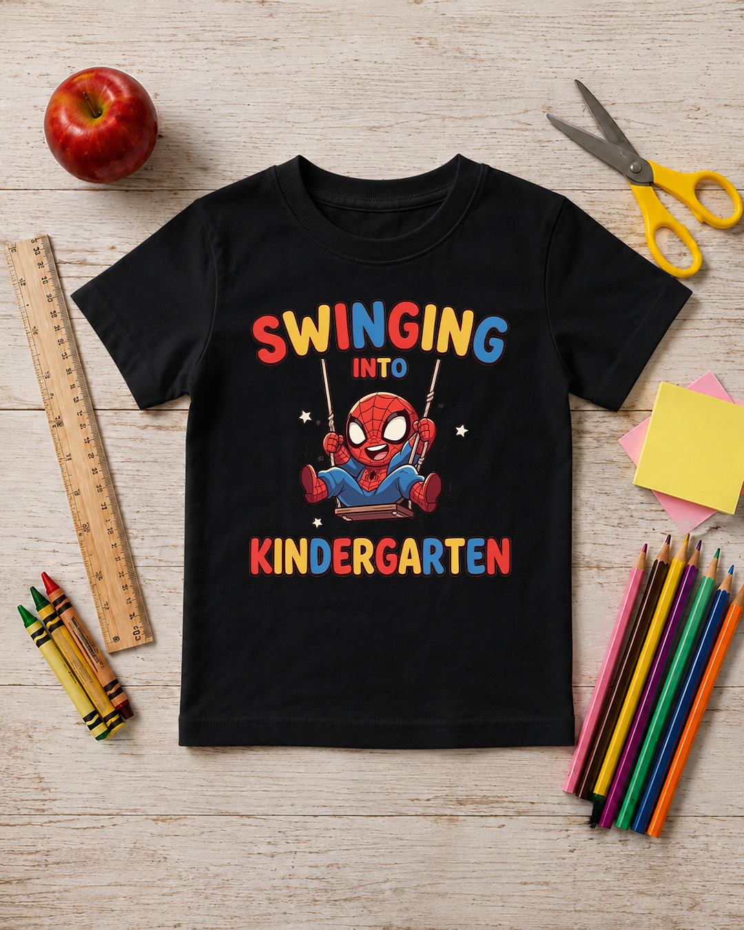 Swinging into Kindergarten - Perfect First Day Of School Shirt - Unisex