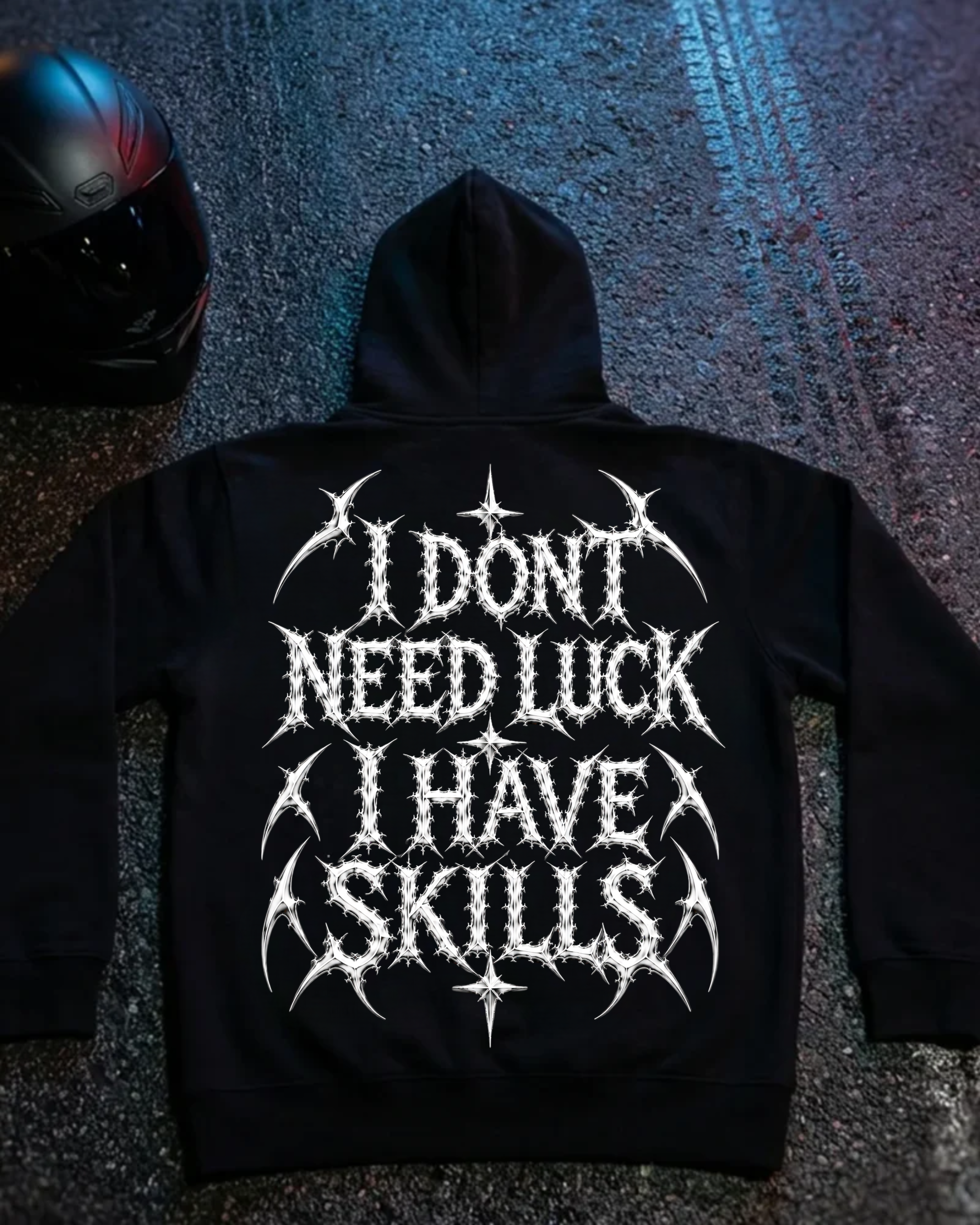No Luck Just Skills - Premium Hoodie Unisex