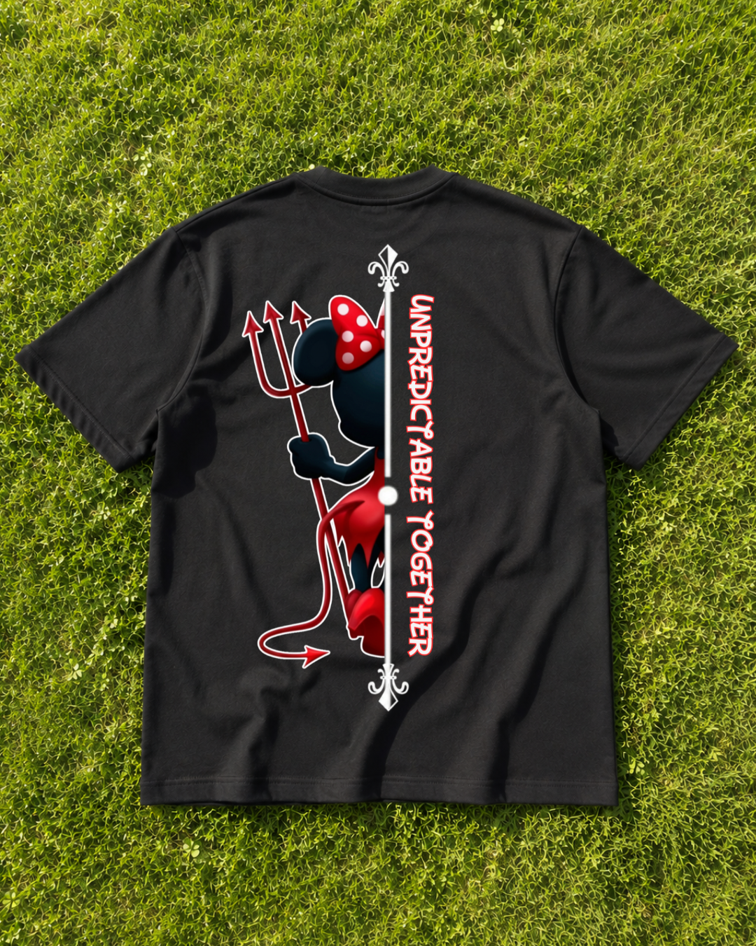 unpredictable together woman - Shirt Unisex Backprint