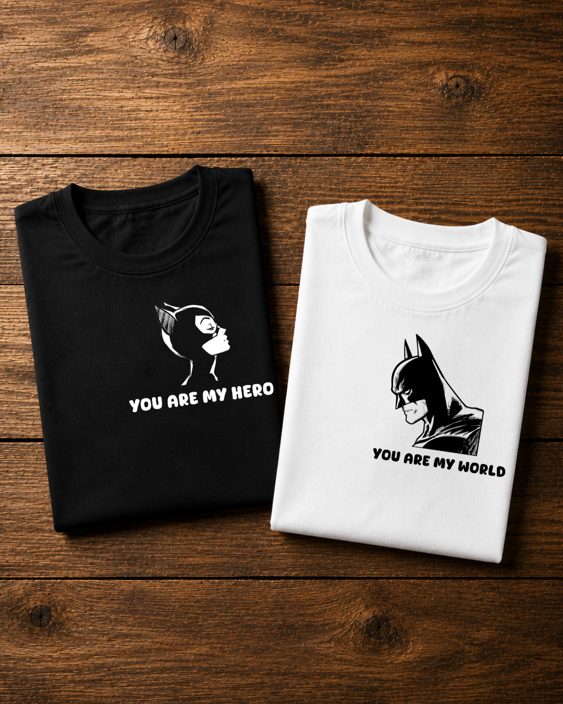My Hero / My World - Couple Shirt Bundle