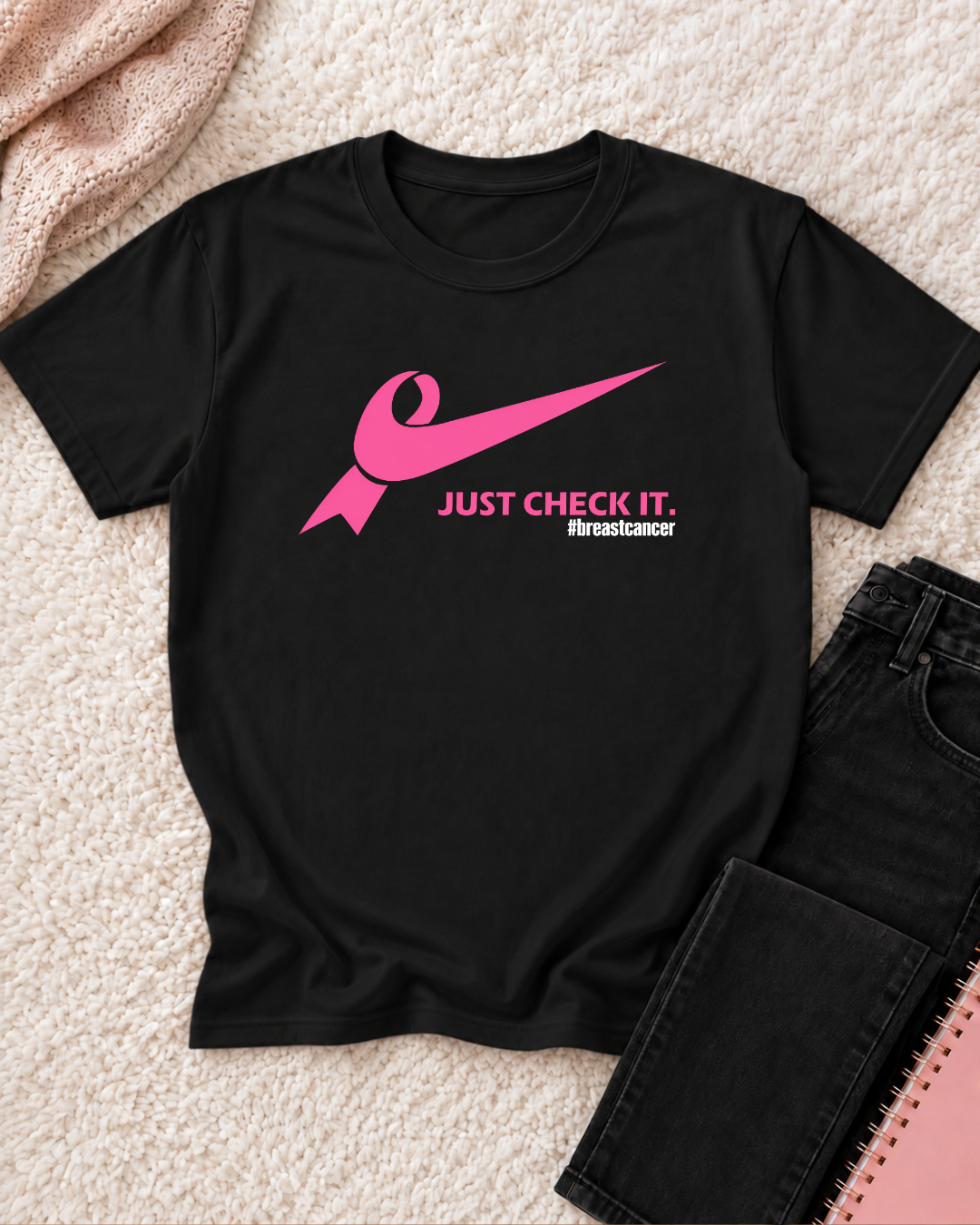 Just Check It - Breast Cancer Awareness Shirt