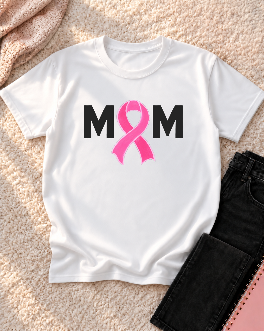 I Wear Pink for my Mom - Breast Cancer Awareness Shirt